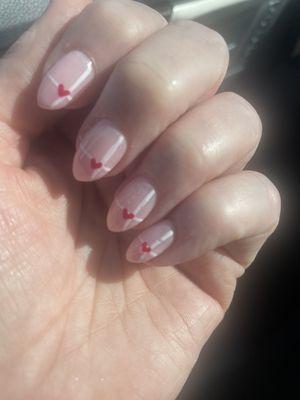 Valentines nails