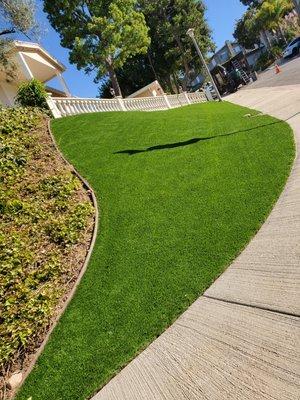 Artificial grass instalation