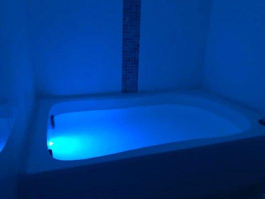 Our open Float Room! 1200 LB of Epsom Salts (magnesium-Sulfate). Float away to boost your mood, creativity, and remove physical stress.