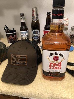 Time for a night cap. Didn't think about my cap sitting there until now !! LOL !! Cheers :-)