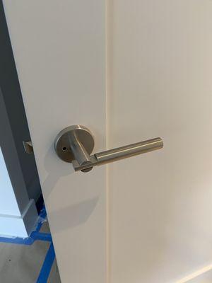 Fresh install new lever handle