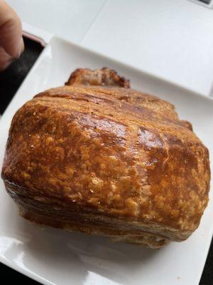 Ham and Cheese Croissant (1 bite out of the bottom already)