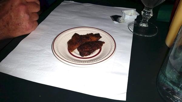 Blackened Cajun Catfish so good, he went back for a plate of just that!