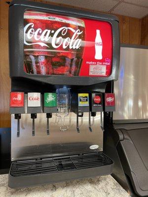 Refreshing fountain drinks.