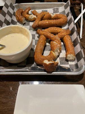 Pretzel appetizer.