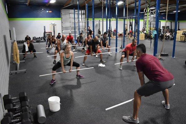 Coach Mike working through some fundamental movements