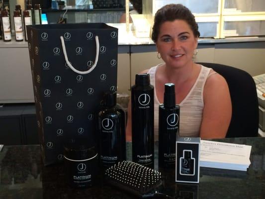 J Beverly Hills Platinum line promo products. Tote bag not shown. Jen F