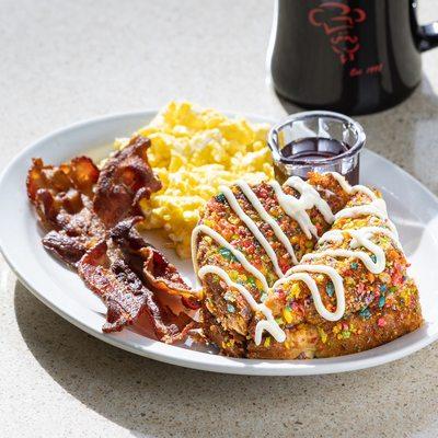 Fruity Pebble French toast