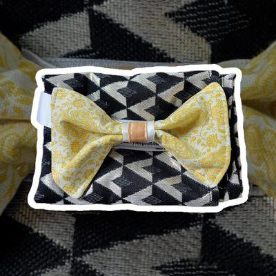 L&C Menswear "L-Bows" Bow Tie Bundles (Includes Ready Made Bow Tie + Pocket Square)