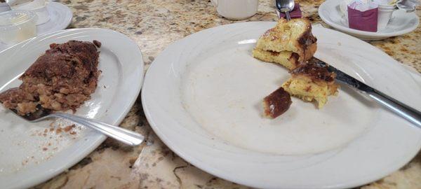 French toast with corned beef hash