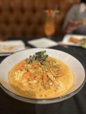 Shrimp & Grits with Crab Meat