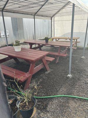 Outdoor dining area