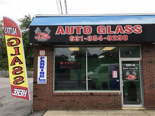 Delgado auto glass shop .