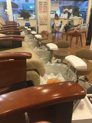 Pedicure area