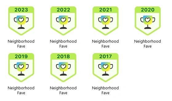 Oahu Neighborhood Favorite Award -- 7 years in a row! Thank you to our amazing customers for putting your trust in us!