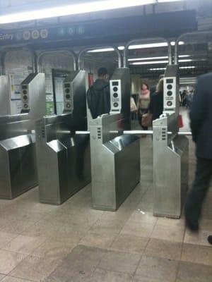 Turnstiles at union square