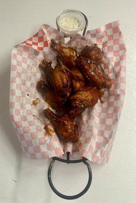 Golden Wings with Korean BBQ Sauce