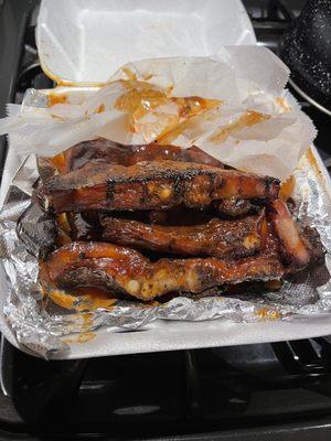 Full slab of ribs , like I said before the sauce is the bomb, meat not as tender still tasty