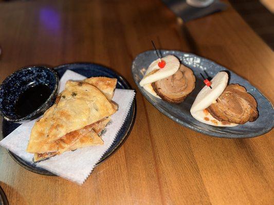 Pork Bao and Scallion Pancake