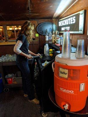 Back bar area