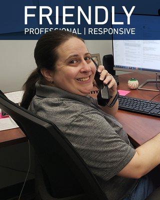 Raquel always greets our clients with a smile you can hear in her voice.