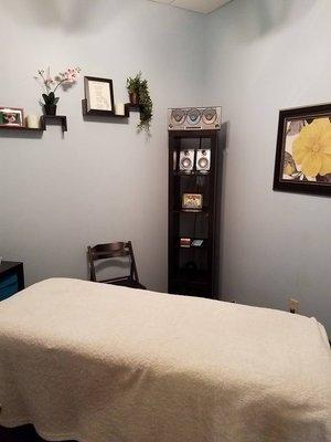 Relax in one of our 2 massage rooms. We also do Eye Lash Extensions and Facials.