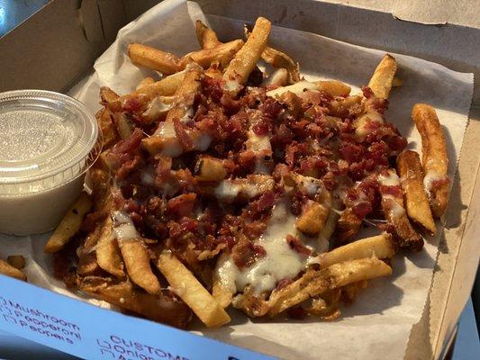 Bacon cheese fries!