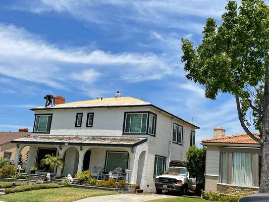 Complete tear-off and installation of a new Duration COOL Shasta White shingles!