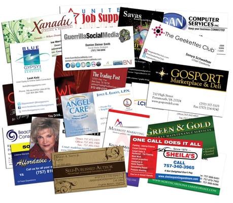 High quality business cards designed in house and prepared within a couple of hours! The lowest prices in Los Angeles!