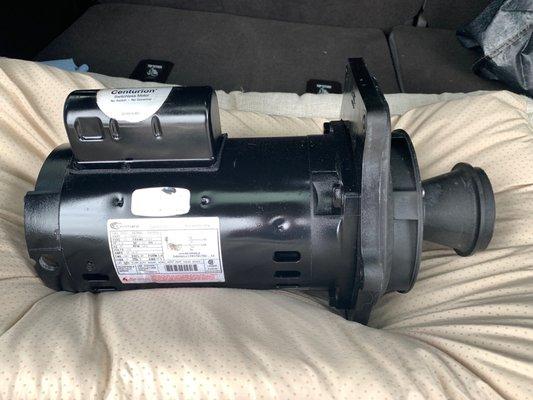 2.2hp 220 volts pool motor rebuilt