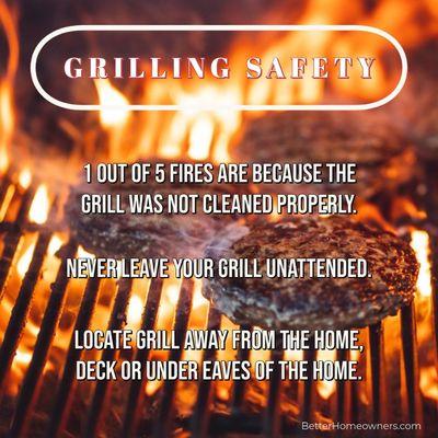 Be safe when you grill!