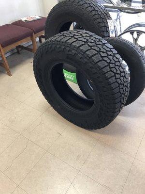 Lots of tire sizes