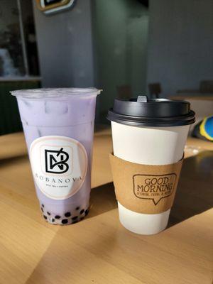 Ube taro & cappuccino