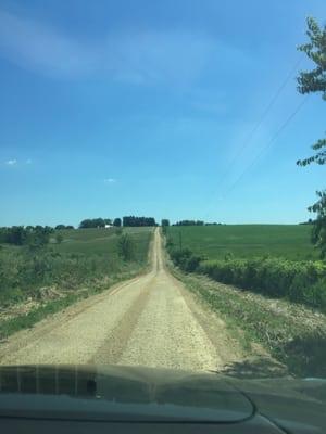 Dirt road to/from