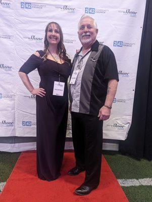 Dad and I at the night to shine