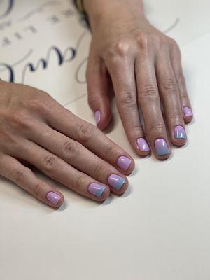 Manicure with gel polish