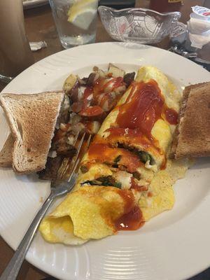 Veggie omelette