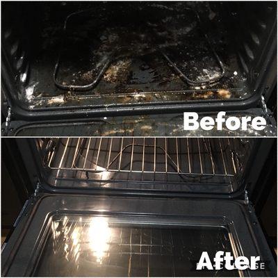 Tough oven cleans!  Leave it to us, go enjoy your weekend!