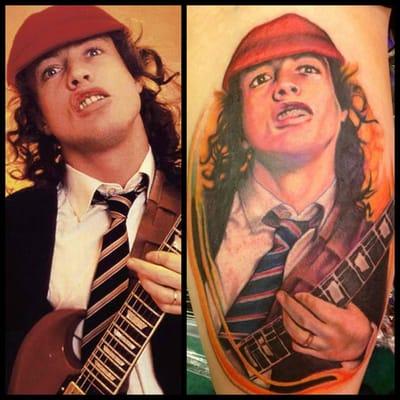 My Angus Young tattoo done by Louie @Jade Dragon