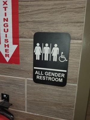 Very progressive! All gender restroom. :)