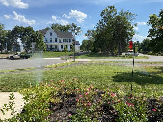 Clean installation of Rachio sprinkler system.