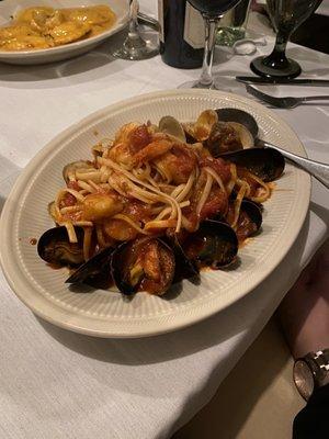 Seafood pasta