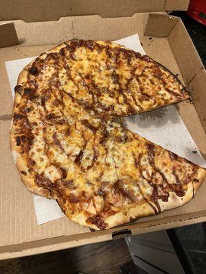 BBQ bacon chicken pizza