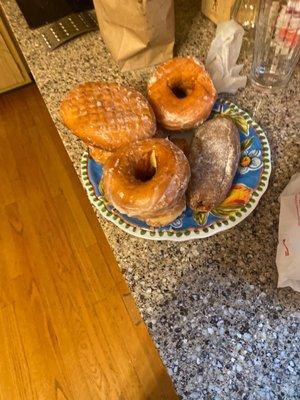 Honey dipped jelly stick and jelly donuts