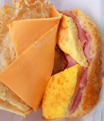 Donut Palace Ham, Egg, & Cheese sandwich! Quality lunchmeat inside.