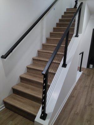 Talk to a team member about durable stair solutions, such as Luxury Vinyl Treads!