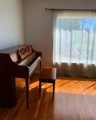 So happy with my new upright piano!