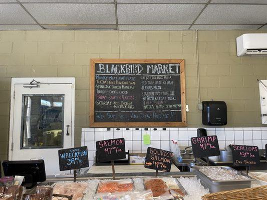 Seafood Counter and Daily Specials