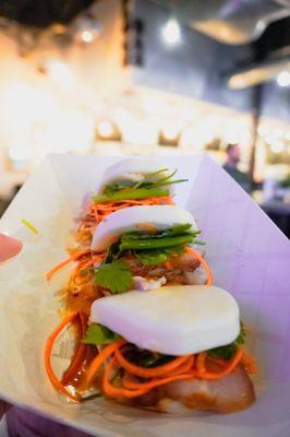 3 Mini Bao bun with Pork Belly