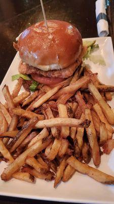 Buttermilk fried Chicken Sandwich with fries